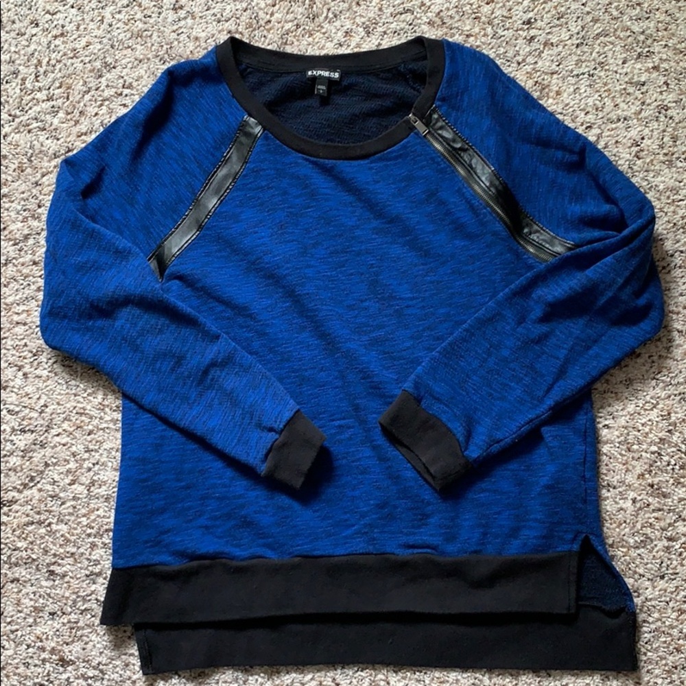 Express Sweater w/ Decorative Zipper